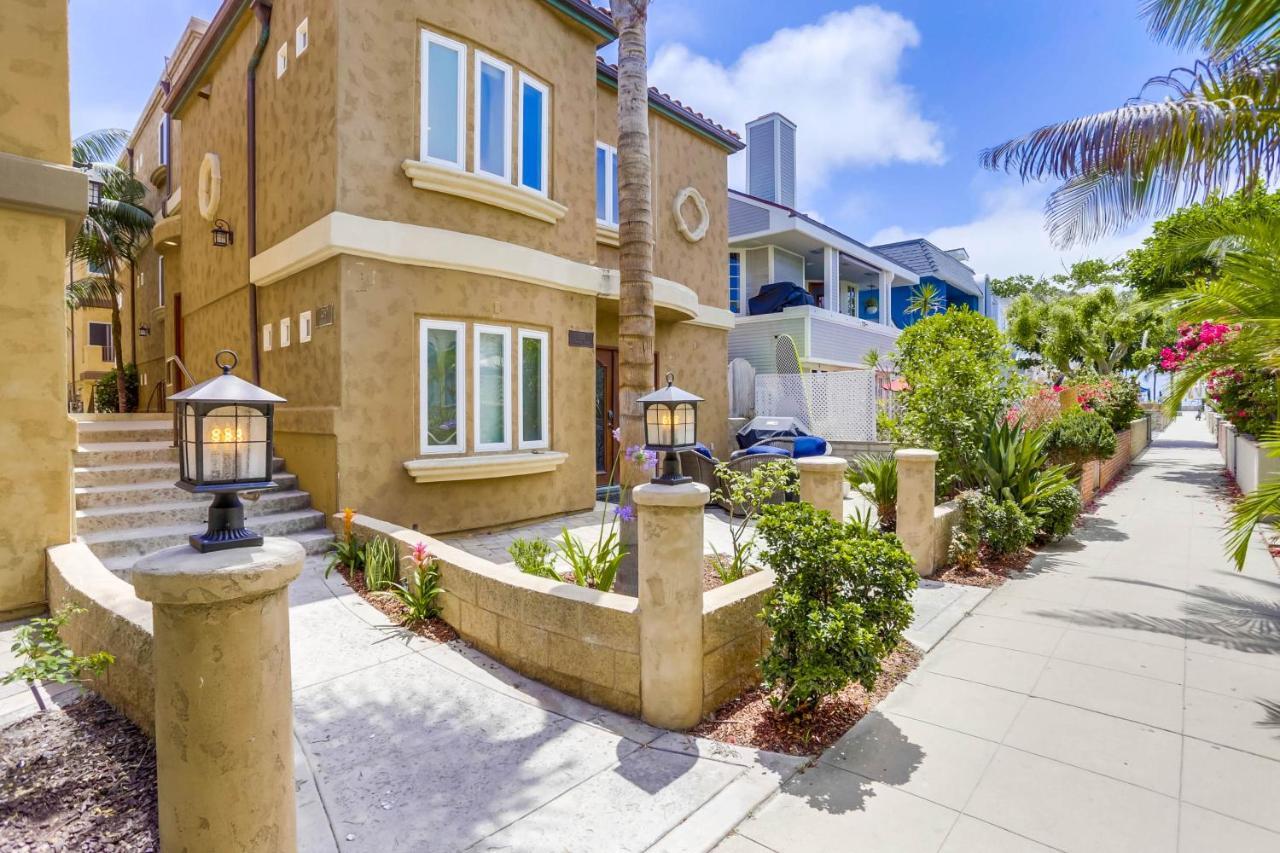 Stunning Ocean View Home W Rooftop Terrace, Firepit, Fast Wifi, Ac & Parking! San Diego Eksteriør billede
