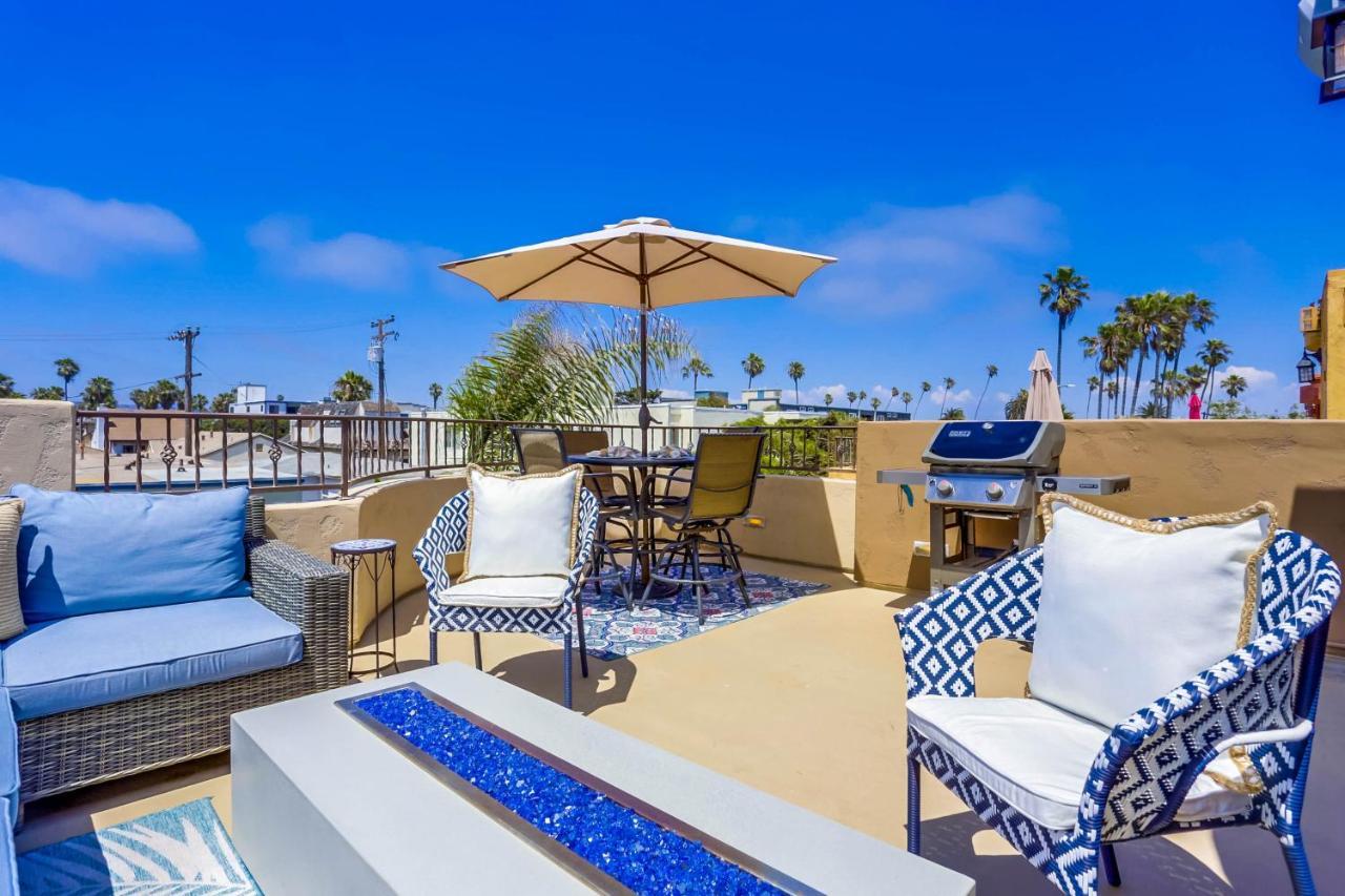 Stunning Ocean View Home W Rooftop Terrace, Firepit, Fast Wifi, Ac & Parking! San Diego Eksteriør billede